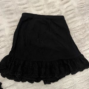 black skirt